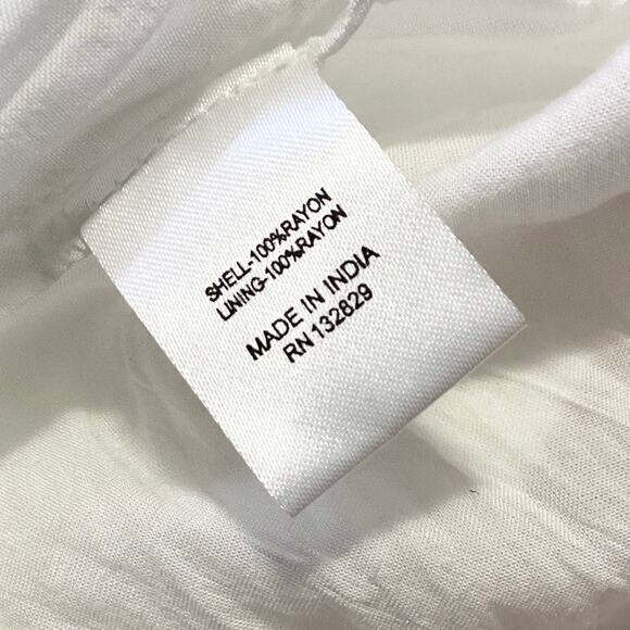 Majorelle New Love White Metallic Lurex Threads Wide Leg Jumpsuit M - Picture 9 of 10